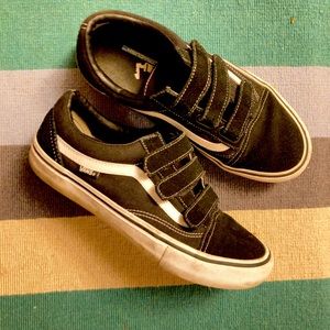 Black Velcro Vans